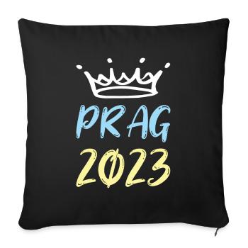 Prag 2023 - Sofakissenbezug 45 x 45 cm - Schwarz - Vorne