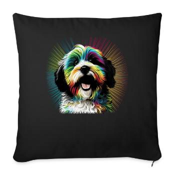 Dog saying Havanese design for dog lovers - Sofa pillowcase 17,3'' x 17,3'' (45 x 45 cm) - black - Front
