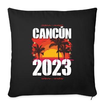 Cancun 2023 - Sofakissenbezug 45 x 45 cm - Schwarz - Vorne