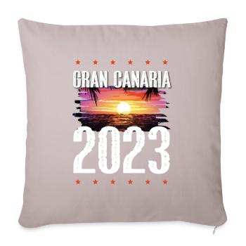 Grande Canarie 2023 (Garantie du prix le plus bas) - Housse de coussin décorative 45 x 45 cm - taupe clair - Devant
