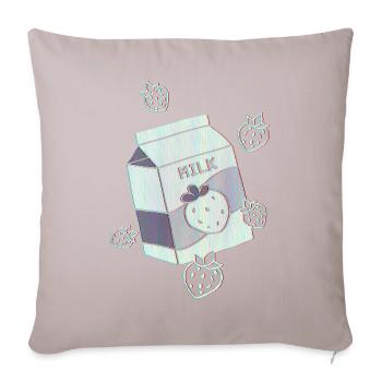 Cassette Futurisme Lait de fraise Rétro Futurisme - Housse de coussin décorative 45 x 45 cm - taupe clair - Devant