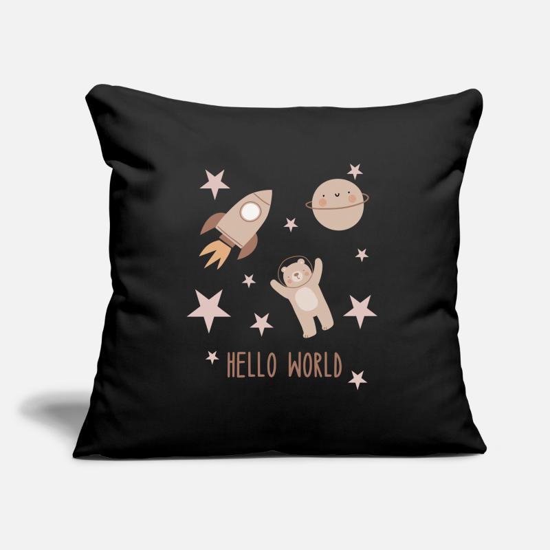 Hello World | Space Boho Style Sofa pillowcase 17,3'' x 17,3'' (45 x 45 cm)