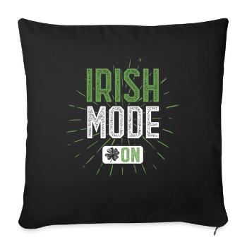 La mode irlandaise à la Saint-Patrick en Irlande - Housse de coussin décorative 45 x 45 cm - noir - Devant