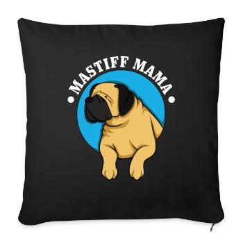 Mastiff - Sofa pillowcase 17,3'' x 17,3'' (45 x 45 cm) - black - Front