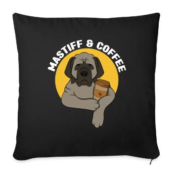Mastiff - Sofa pillowcase 17,3'' x 17,3'' (45 x 45 cm) - black - Front