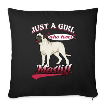 Mastiff - Sofa pillowcase 17,3'' x 17,3'' (45 x 45 cm) - black - Front