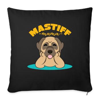 Mastiff - Sofa pillowcase 17,3'' x 17,3'' (45 x 45 cm) - black - Front