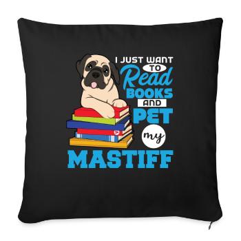 Mastiff - Sofa pillowcase 17,3'' x 17,3'' (45 x 45 cm) - black - Front