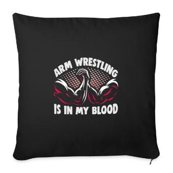 Arm Wrestler Design Armdrücken Arm Wrestling - Housse de coussin décorative 45 x 45 cm - noir - Devant