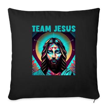 Christian Quotes Designs for Believing Christians - Sofa pillowcase 17,3'' x 17,3'' (45 x 45 cm) - black - Front