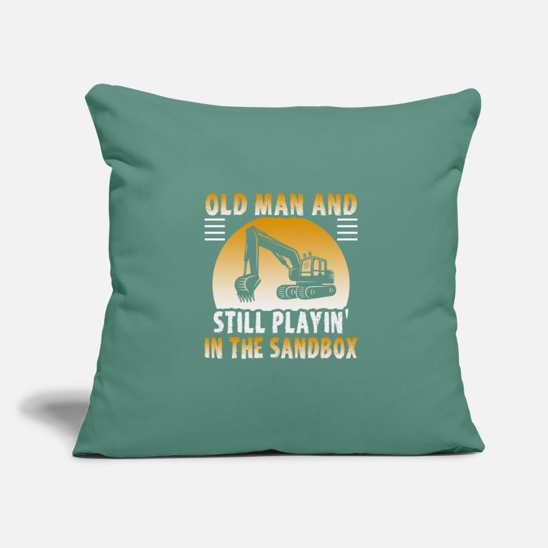 Crane operator design for excavator operators and construction workers Sofa pillowcase 17,3'' x 17,3'' (45 x 45 cm)