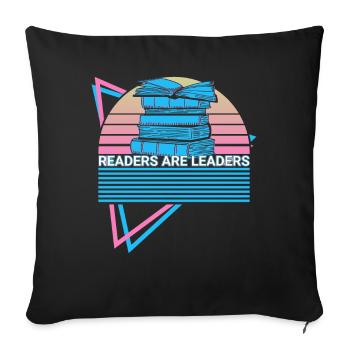 Book Reader Entrepreneur - Sofakissenbezug 45 x 45 cm - Schwarz - Vorne