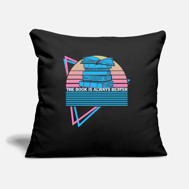 Funny book reader Sofa pillowcase 17,3'' x 17,3'' (45 x 45 cm)