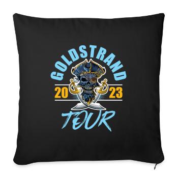 Golden Sands 2023 Skeleton - Sofa pillowcase 17,3'' x 17,3'' (45 x 45 cm) - black - Front