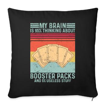Funny Trading Card Game TCG Retro - Sofa pillowcase 17,3'' x 17,3'' (45 x 45 cm) - black - Front