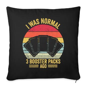 Fun TCG Retro Trading Card Game - Sofa pillowcase 17,3'' x 17,3'' (45 x 45 cm) - black - Front