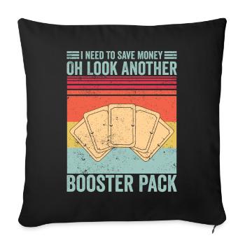Funny Trading Card Game TCG Retro - Sofa pillowcase 17,3'' x 17,3'' (45 x 45 cm) - black - Front