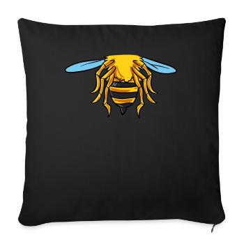 Bee Costume - Sofa pillowcase 17,3'' x 17,3'' (45 x 45 cm) - black - Front