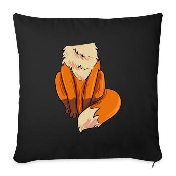Fox Costume - Sofa pillowcase 17,3'' x 17,3'' (45 x 45 cm) - black - Front