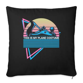 Funny Carpenter Retro Carpentry - Sofa pillowcase 17,3'' x 17,3'' (45 x 45 cm) - black - Front