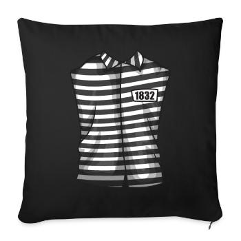 Costume de princesse - Housse de coussin décorative 45 x 45 cm - noir - Devant