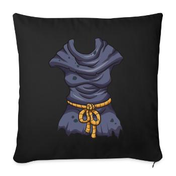 Costume de sorcière - Housse de coussin décorative 45 x 45 cm - noir - Devant