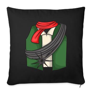 Costume de ramoneur - Housse de coussin décorative 45 x 45 cm - noir - Devant