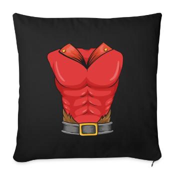 Costume du diable - Housse de coussin décorative 45 x 45 cm - noir - Devant