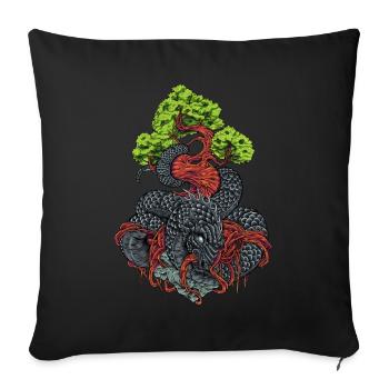 Nidhogg - Nidhöggr - Sofa pillowcase 17,3'' x 17,3'' (45 x 45 cm) - black - Front
