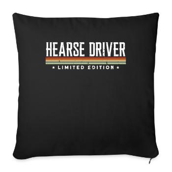 Hearse Driver Limited Edition - Sofa pillowcase 17,3'' x 17,3'' (45 x 45 cm) - black - Front