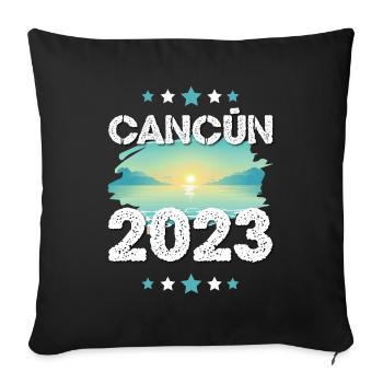 Cancun 2023 - Sofakissenbezug 45 x 45 cm - Schwarz - Vorne