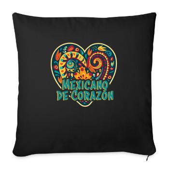 Mexico Beach Holiday by the Sea Design Beach Motif - Sofa pillowcase 17,3'' x 17,3'' (45 x 45 cm) - black - Front