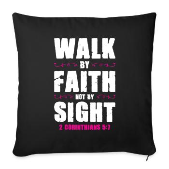 Bible Trust - Sofa pillowcase 17,3'' x 17,3'' (45 x 45 cm) - black - Front