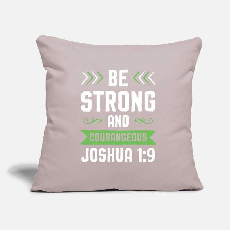 Versets bibliques Housse de coussin décorative 45 x 45 cm