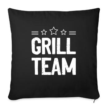 Grill Team - Sofa pillowcase 17,3'' x 17,3'' (45 x 45 cm) - black - Front