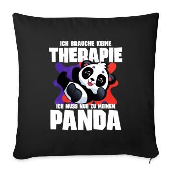 I don't need therapy I just have to go to my - Sofa pillowcase 17,3'' x 17,3'' (45 x 45 cm) - black - Front