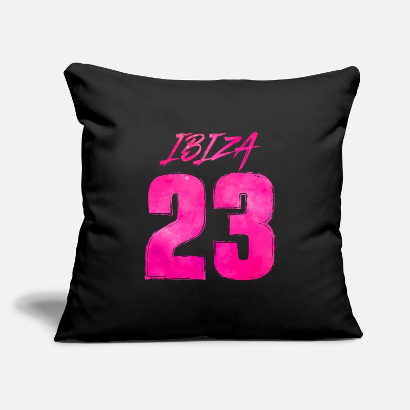 Ibiza 23 vacances 2023 Housse de coussin décorative 45 x 45 cm