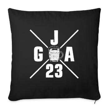 Jga 2023 Junggesellenabschied - Sofakissenbezug 45 x 45 cm - Schwarz - Vorne
