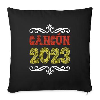 Cancun 2023 - Sofakissenbezug 45 x 45 cm - Schwarz - Vorne