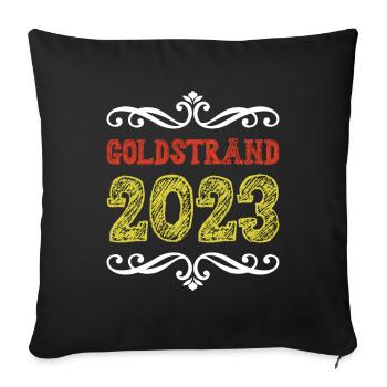 Golden Sands 2023 - Sofa pillowcase 17,3'' x 17,3'' (45 x 45 cm) - black - Front