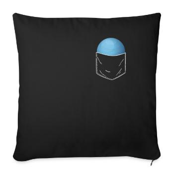 Uranus - Housse de coussin décorative 45 x 45 cm - noir - Devant