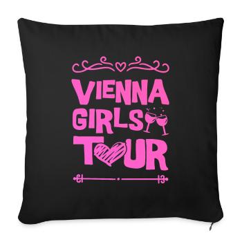 Vienna Party Team Wien - Housse de coussin décorative 45 x 45 cm - noir - Devant