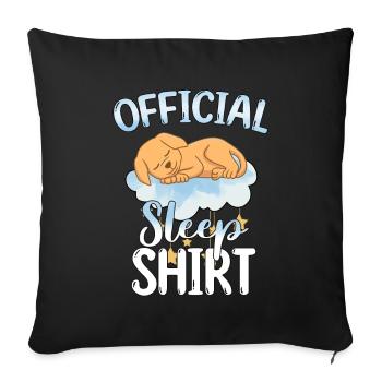 Schlafen Süß Geschenk - Sofakissenbezug 45 x 45 cm - Schwarz - Vorne