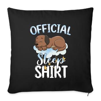 Schlafen Süß Geschenk - Sofakissenbezug 45 x 45 cm - Schwarz - Vorne