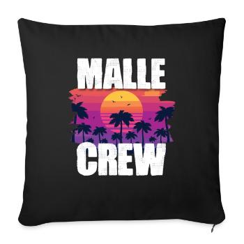 Tourisme Malle - Housse de coussin décorative 45 x 45 cm - noir - Devant