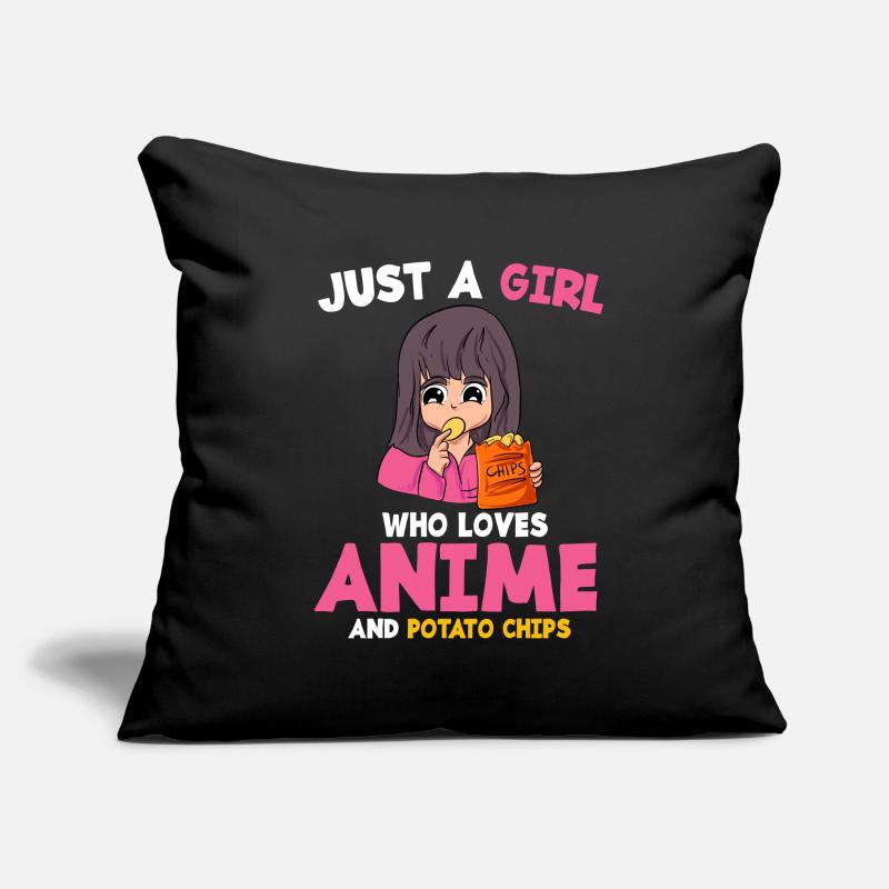 Chips Eating Snacks Candy Gift Sofa pillowcase 17,3'' x 17,3'' (45 x 45 cm)