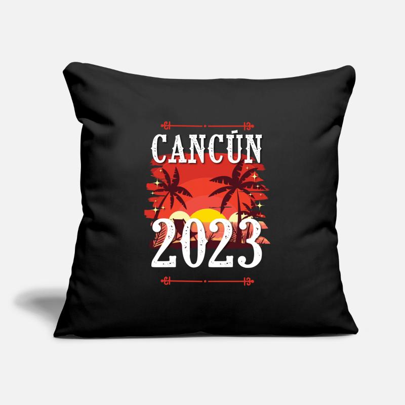 Cancún 2023 Housse de coussin décorative 45 x 45 cm