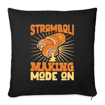 Stromboli Making Mode On - Stromboli - Sofakissenbezug 45 x 45 cm - Schwarz - Vorne