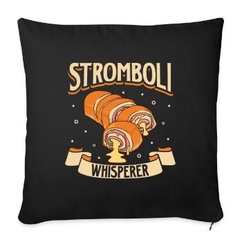 Stromboli Flüsterer - Sofakissenbezug 45 x 45 cm - Schwarz - Vorne