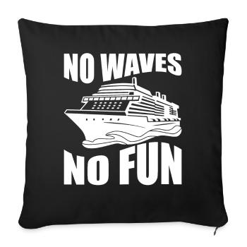 Funny Cruise Cruise Ship - Sofa pillowcase 17,3'' x 17,3'' (45 x 45 cm) - black - Front